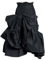 Maison Margiela jupe volantée à détail de nœud - Noir