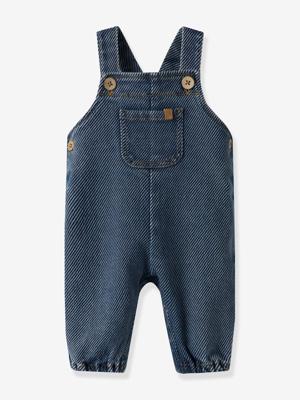 Salopet van jeans voor baby baggy fit LIL'ATELIER jeansblauw Salopet van jeans voor baby baggy fit LIL'ATELIER jeansblauw