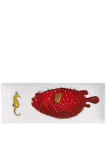 Fornasetti plateau Affronto en porcelaine - Rouge - thumbnail