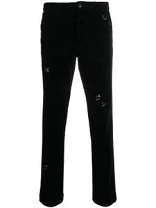 Polo Ralph Lauren pantalon droit à broderies - Noir