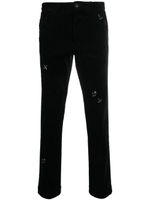 Polo Ralph Lauren pantalon droit à broderies - Noir - thumbnail