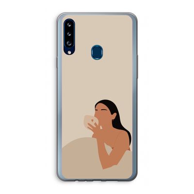 Fresh coffee: Samsung Galaxy A20s Transparant Hoesje