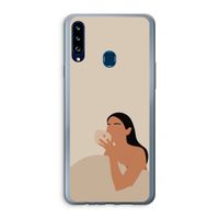 Fresh coffee: Samsung Galaxy A20s Transparant Hoesje