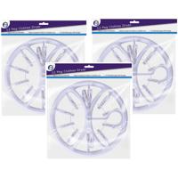 Droogcarrousel/droogmolen wit met 12 knijpers 26,5 cm