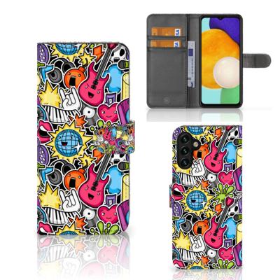 Samsung Galaxy A04s | Samsung Galaxy A13 5G | Wallet Case | met Pasjes | Punk Rock