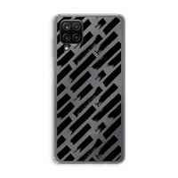 Zwarte vegen: Samsung Galaxy A12 Transparant Hoesje