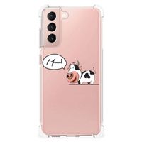 Samsung Galaxy S21 FE Stevig Bumper Hoesje Cow