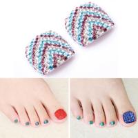 2 stuks Crystal nep Nail Art Tips Rhinestone volledige dekking teennagels Decals stickers (NO: 08) 2 stuks Crystal nep Nail Art Tips Rhinestone volledige dekking teennagels Decals stickers (NO: 08)