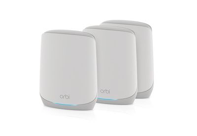 NetgearOrbi RBK763S WiFi 6 Mesh Systeem (3-pack) Mesh router Wit
