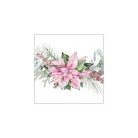 Ambiente servetten 33cm pink poinsettia