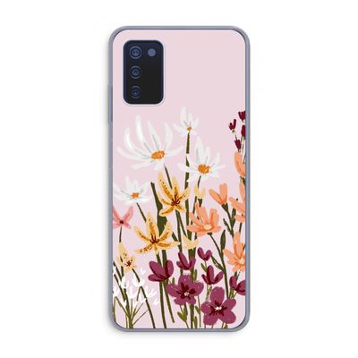 Painted wildflowers: Samsung Galaxy A03s Transparant Hoesje