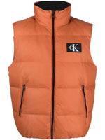 Calvin Klein Jeans gilet matelassé à fermeture zippée - Orange