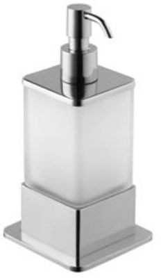 Saqu Soft square Zeepdispenser vrijstaand Chroom