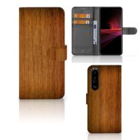 Sony Xperia 1 III | Book Style Case | Donker Hout