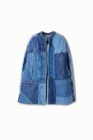 Denim poncho - BLUE - U Denim poncho - BLUE - U