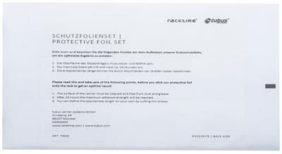 Tubus beschermende folie set prot.foil set á 3 stickers transparent
