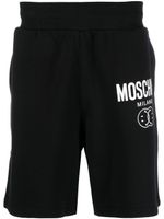 Moschino short de sport à logo imprimé - Noir - thumbnail