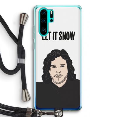 Let It Snow: Huawei P30 Pro Transparant Hoesje met koord