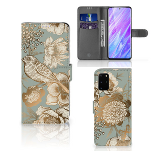 Hoesje voor Samsung Galaxy S20 Plus Vintage Bird Flowers