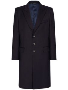 Dolce & Gabbana manteau à simple boutonnage - Bleu