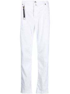 Incotex pantalon en lin mélangé à coupe fuselée - Blanc