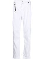 Incotex pantalon en lin mélangé à coupe fuselée - Blanc