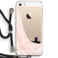 Peach bath: iPhone 5 / 5S / SE Transparant Hoesje met koord