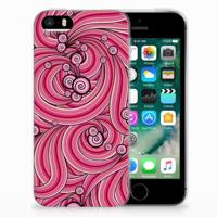 Apple iPhone SE | 5S | Hoesje maken | Swirl Pink