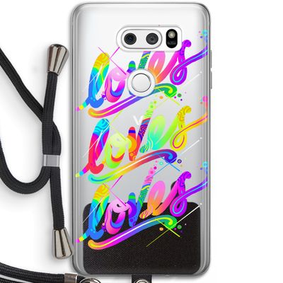 Loves: LG V30 Transparant Hoesje met koord