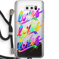 Loves: LG V30 Transparant Hoesje met koord