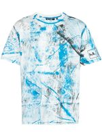 Haculla t-shirt peint à la main - Bleu