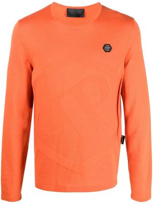 Philipp Plein haut Hexagon en laine mérinos - Orange