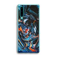 Black Unicorn: Huawei P30 Transparant Hoesje Black Unicorn: Huawei P30 Transparant Hoesje