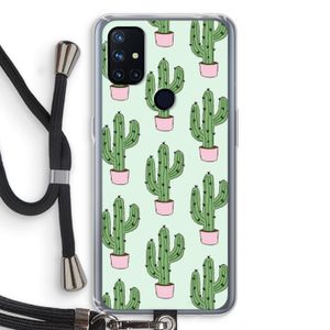 Cactus Lover: OnePlus Nord N10 5G Transparant Hoesje met koord