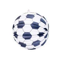 Voetbal thema bol lampion 24 cm