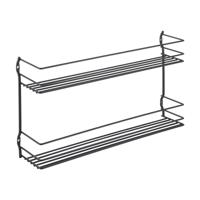 Metaltex pepito kruidenrek 2 etages 36x8x19 cm zwart Metaltex pepito kruidenrek 2 etages 36x8x19 cm zwart