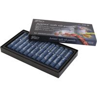Gallery Oliepastel, L: 7 cm, d 11 mm, dikte 11 mm, prussian blue (447), 12 stuk/ 1 doos