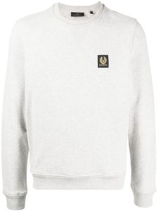 Belstaff sweat en coton à patch logo - Gris