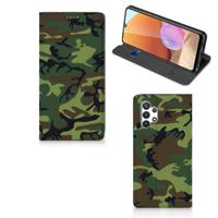 Samsung Galaxy A32 4G | A32 5G Enterprise Editie | Hoesje met Magneet | Army Dark Samsung Galaxy A32 4G | A32 5G Enterprise Editie | Hoesje met Magneet | Army Dark