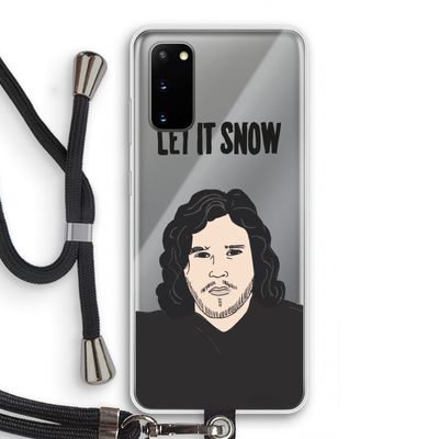 Let It Snow: Samsung Galaxy S20 Transparant Hoesje met koord