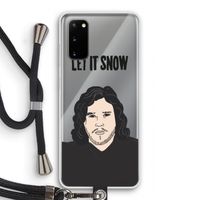 Let It Snow: Samsung Galaxy S20 Transparant Hoesje met koord