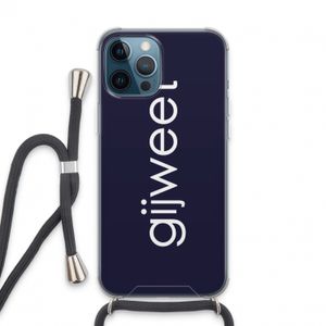 Gijweet: iPhone 13 Pro Max Transparant Hoesje met koord