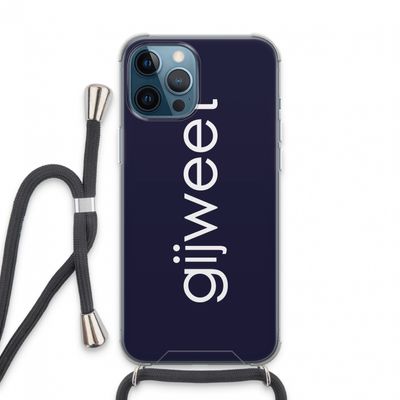 Gijweet: iPhone 13 Pro Max Transparant Hoesje met koord