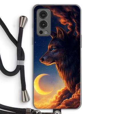 Night Guardian: OnePlus Nord 2 5G Transparant Hoesje met koord