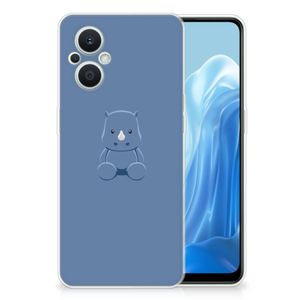 OPPO Reno8 Lite Telefoonhoesje met Naam Baby Rhino