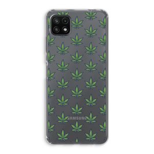 Weed: Samsung Galaxy A22 5G Transparant Hoesje