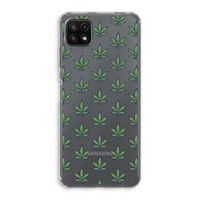Weed: Samsung Galaxy A22 5G Transparant Hoesje