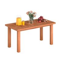 Salontafel Rechthoekige Houten Salontafel Met Lattenblad Multifunctionele Bijzettafel Voor Binnen En Buiten