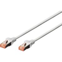 Digitus DK-1644-100 RJ45 Netwerkkabel, patchkabel CAT 6 S/FTP 10.00 m Grijs Halogeenvrij, Verdraaide paren, Snagless, Vlambestendig 1 stuk(s) - thumbnail