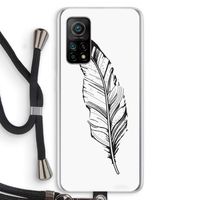 Pluim: Xiaomi Mi 10T 5G Transparant Hoesje met koord